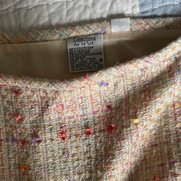 Le Collections - Two piece Women’s padded Blazer and Skirt- Size 16 vintage - Picture 4 of 7